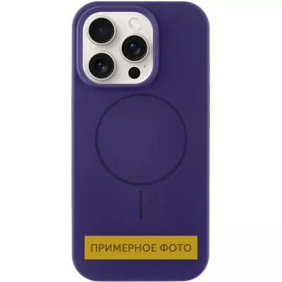 Чохол Silicone Case Full Protective (AA) NO LOGO with MagSafe для Apple iPhone 16 (6.1") Фіолетовий / Elderberry
