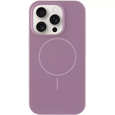 Чохол Silicone Case Full Protective (AA) NO LOGO with MagSafe для Apple iPhone 16 Pro (6.3") Ліловий / Lilac Pride