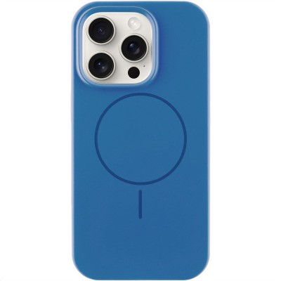 Чохол Silicone Case Full Protective (AA) NO LOGO with MagSafe для Apple iPhone 16 Pro Max (6.9") Синій / Denim Blue