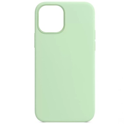 Чохол Silicone Case Full Protective (AA) NO LOGO для Apple iPhone 12 Pro / 12 (6.1") Зелений / Pistachio