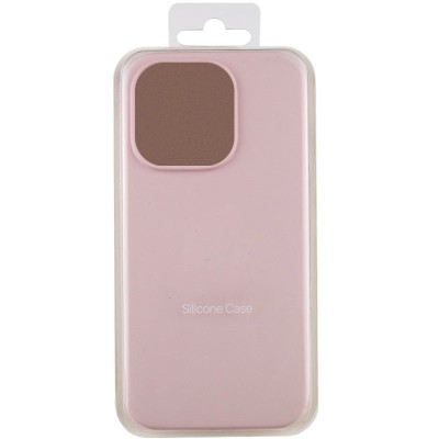 Чохол Silicone Case Full Protective (AA) NO LOGO для Apple iPhone 13 Pro (6.1") Рожевий / Chalk Pink