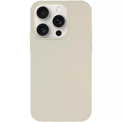 Чохол Silicone Case Full Protective (AA) NO LOGO для Apple iPhone 14 Pro (6.1") Бежевий / Antigue White