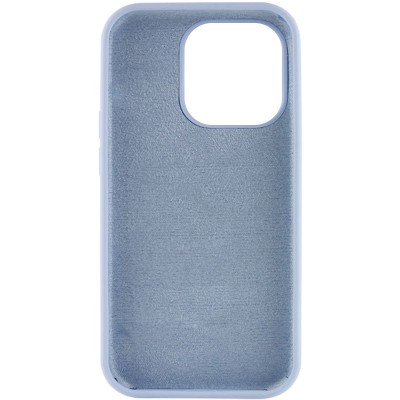 Чохол Silicone Case Full Protective (AA) NO LOGO для Apple iPhone 14 Pro (6.1") Блакитний / Lilac Blue