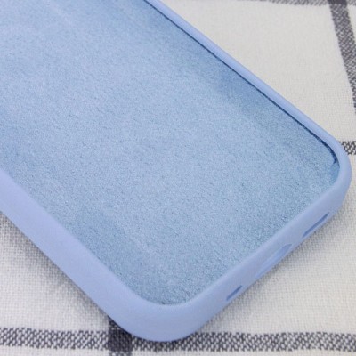 Чохол Silicone Case Full Protective (AA) NO LOGO для Apple iPhone 14 Pro (6.1") Блакитний / Lilac Blue