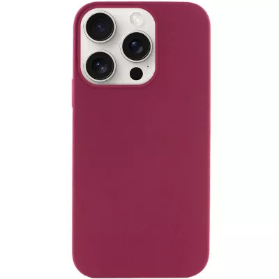Чохол Silicone Case Full Protective (AA) NO LOGO для Apple iPhone 14 Pro (6.1") Бордовий / Maroon