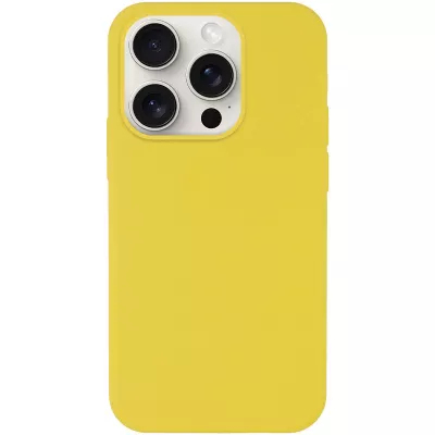 Чохол Silicone Case Full Protective (AA) NO LOGO для Apple iPhone 14 Pro (6.1") Жовтий / Yellow