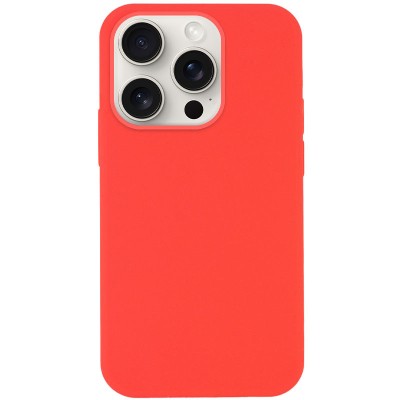 Чохол Silicone Case Full Protective (AA) NO LOGO для Apple iPhone 14 Pro (6.1") Кавуновий / Watermelon red