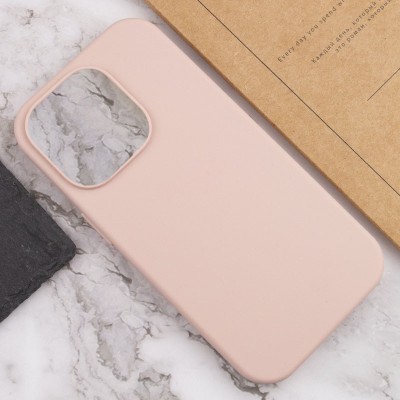 Чохол Silicone Case Full Protective (AA) NO LOGO для Apple iPhone 14 Pro (6.1") Рожевий / Pink Sand