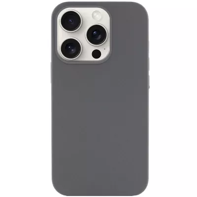 Чохол Silicone Case Full Protective (AA) NO LOGO для Apple iPhone 14 Pro (6.1") Сірий / Dark Gray