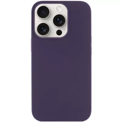 Чохол Silicone Case Full Protective (AA) NO LOGO для Apple iPhone 14 Pro (6.1") Фіолетовий / Elderberry