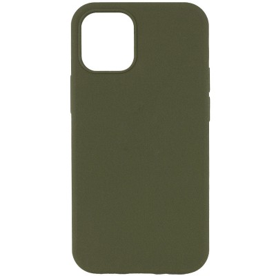 Чохол Silicone Case Full Protective (AA) NO LOGO для Apple iPhone 15 (6.1") Зелений / Dark Olive