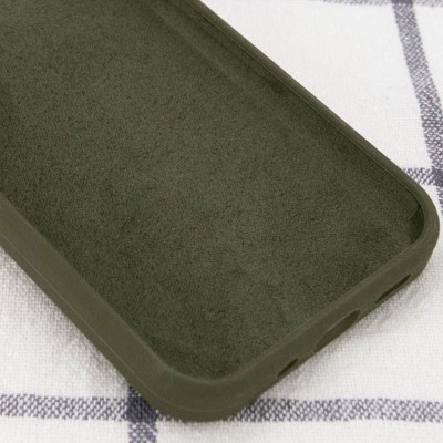 Чохол Silicone Case Full Protective (AA) NO LOGO для Apple iPhone 15 (6.1") Зелений / Dark Olive
