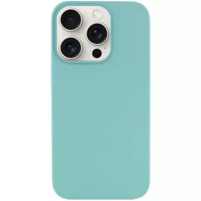 Чохол Silicone Case Full Protective (AA) NO LOGO для Apple iPhone 15 Pro (6.1") Бірюзовий / Marine Green