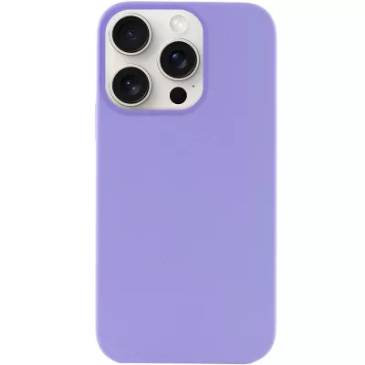 Чохол Silicone Case Full Protective (AA) NO LOGO для Apple iPhone 15 Pro (6.1") Бузковий / Dasheen