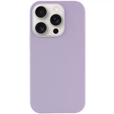 Чохол Silicone Case Full Protective (AA) NO LOGO для Apple iPhone 15 Pro (6.1") Бузковий / Lilac
