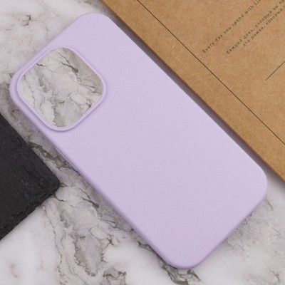 Чохол Silicone Case Full Protective (AA) NO LOGO для Apple iPhone 15 Pro (6.1") Бузковий / Lilac