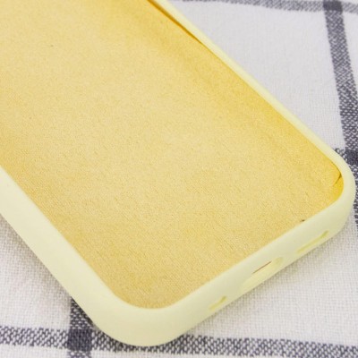 Чохол Silicone Case Full Protective (AA) NO LOGO для Apple iPhone 15 Pro (6.1") Жовтий / Mellow Yellow