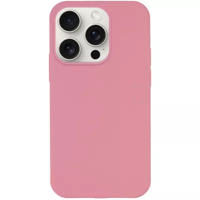 Чохол Silicone Case Full Protective (AA) NO LOGO для Apple iPhone 15 Pro (6.1") Рожевий / Light pink