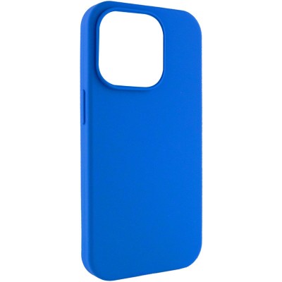 Чохол Silicone Case Full Protective (AA) NO LOGO для Apple iPhone 15 Pro (6.1") Синій / Capri Blue