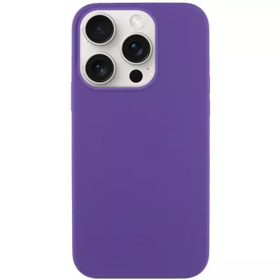 Чохол Silicone Case Full Protective (AA) NO LOGO для Apple iPhone 15 Pro (6.1") Фіолетовий / Amethyst