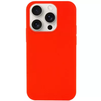 Чохол Silicone Case Full Protective (AA) NO LOGO для Apple iPhone 15 Pro (6.1") Червоний / Red