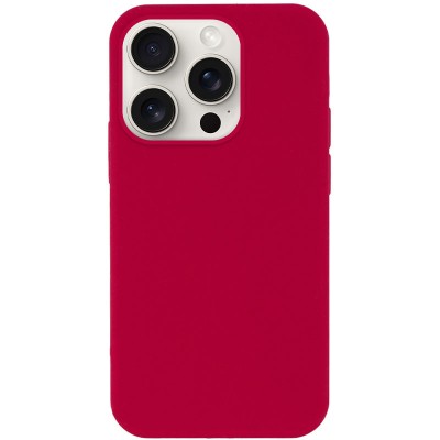 Чохол Silicone Case Full Protective (AA) NO LOGO для Apple iPhone 15 Pro (6.1") Червоний / Rose Red