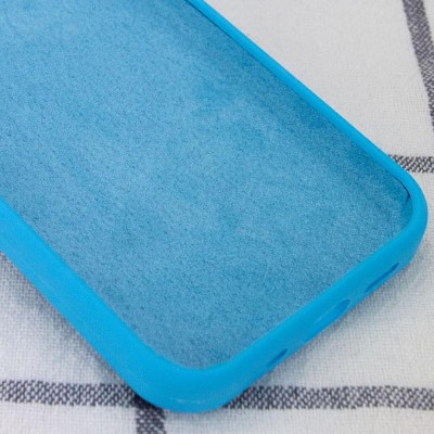 Чохол Silicone Case Full Protective (AA) NO LOGO для Apple iPhone 15 Pro Max (6.7") Блакитний / Blue