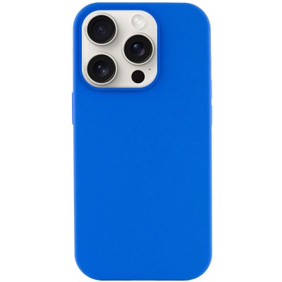Чохол Silicone Case Full Protective (AA) NO LOGO для Apple iPhone 15 Pro Max (6.7") Синій / Capri Blue