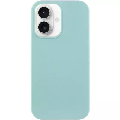 Чохол Silicone Case Full Protective (AA) NO LOGO для Apple iPhone 16 (6.1") Бірюзовий / Beryl