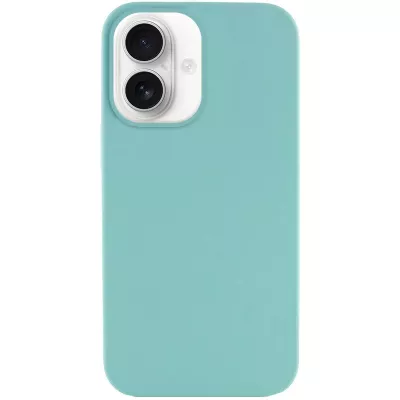 Чохол Silicone Case Full Protective (AA) NO LOGO для Apple iPhone 16 (6.1") Бірюзовий / Marine Green