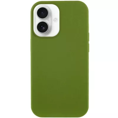 Чохол Silicone Case Full Protective (AA) NO LOGO для Apple iPhone 16 (6.1") Зелений / Dark Olive