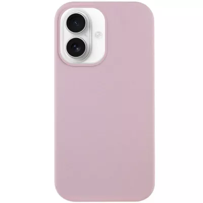 Чохол Silicone Case Full Protective (AA) NO LOGO для Apple iPhone 16 (6.1") Рожевий / Chalk Pink