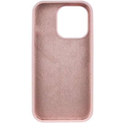 Чохол Silicone Case Full Protective (AA) NO LOGO для Apple iPhone 16 (6.1") Рожевий / Chalk Pink