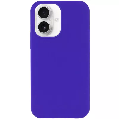 Чохол Silicone Case Full Protective (AA) NO LOGO для Apple iPhone 16 (6.1") Фіолетовий / Ultra Violet