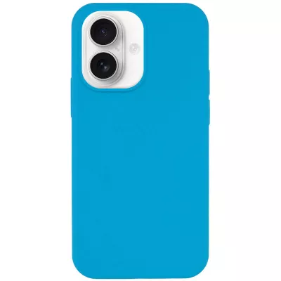 Чохол Silicone Case Full Protective (AA) NO LOGO для Apple iPhone 16 Plus (6.7") Блакитний / Blue