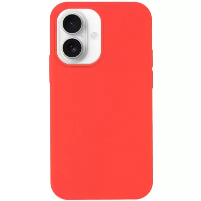 Чохол Silicone Case Full Protective (AA) NO LOGO для Apple iPhone 16 Plus (6.7") Кавуновий / Watermelon red