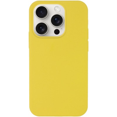 Чохол Silicone Case Full Protective (AA) NO LOGO для Apple iPhone 16 Pro (6.3") Жовтий / Yellow
