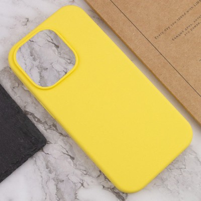 Чохол Silicone Case Full Protective (AA) NO LOGO для Apple iPhone 16 Pro (6.3") Жовтий / Yellow
