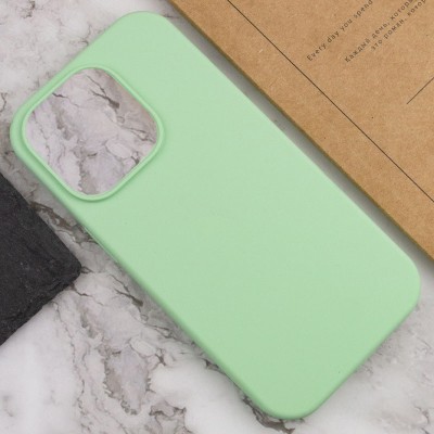 Чохол Silicone Case Full Protective (AA) NO LOGO для Apple iPhone 16 Pro (6.3") Зелений / Pistachio
