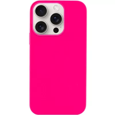 Чохол Silicone Case Full Protective (AA) NO LOGO для Apple iPhone 16 Pro (6.3") Рожевий / Barbie pink