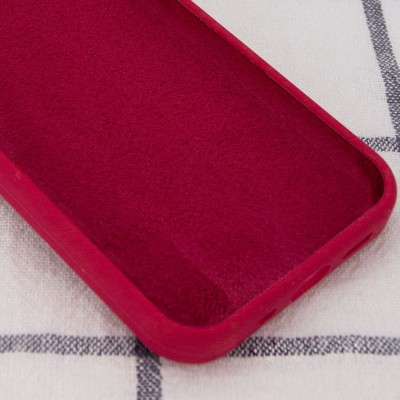 Чохол Silicone Case Full Protective (AA) NO LOGO для Apple iPhone 16 Pro (6.3") Червоний / Rose Red