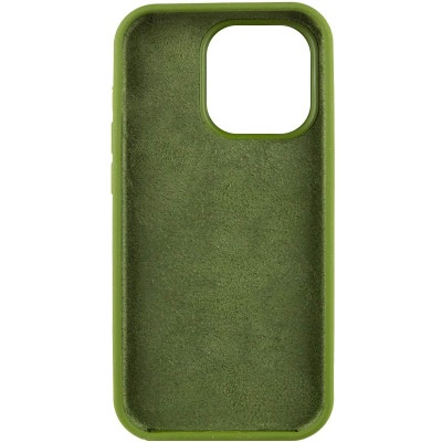 Чохол Silicone Case Full Protective (AA) NO LOGO для Apple iPhone 16 Pro Max (6.9") Зелений / Dark Olive