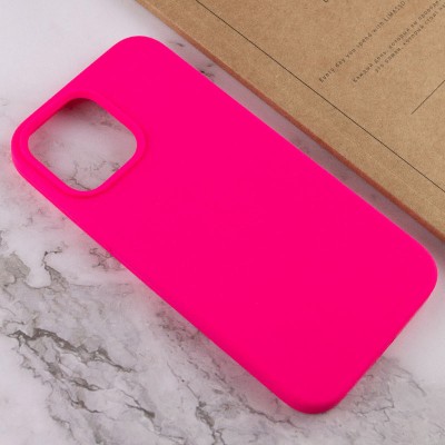 Чохол Silicone Case Full Protective (AA) NO LOGO для Apple iPhone 16 Pro Max (6.9") Рожевий / Barbie pink