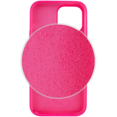 Чохол Silicone Case Full Protective (AA) NO LOGO для Apple iPhone 16 Pro Max (6.9") Рожевий / Barbie pink