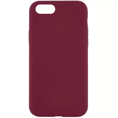 Чохол Silicone Case Full Protective (AA) NO LOGO для Apple iPhone 6/6s (4.7") Бордовий / Plum
