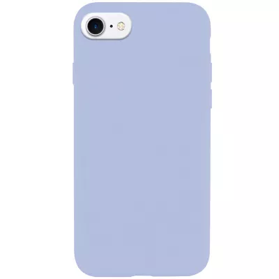Чохол Silicone Case Full Protective (AA) NO LOGO для Apple iPhone SE (2020) Блакитний / Lilac Blue