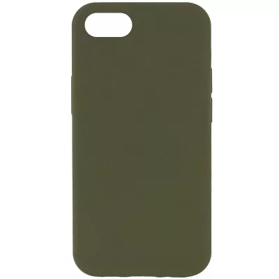 Чохол Silicone Case Full Protective (AA) NO LOGO для Apple iPhone SE (2020) Зелений / Dark Olive
