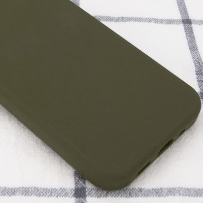 Чохол Silicone Case Full Protective (AA) NO LOGO для Apple iPhone SE (2020) Зелений / Dark Olive
