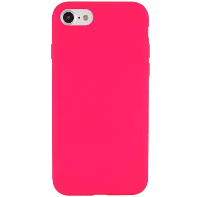 Чохол Silicone Case Full Protective (AA) NO LOGO для Apple iPhone SE (2020) Рожевий / Barbie pink