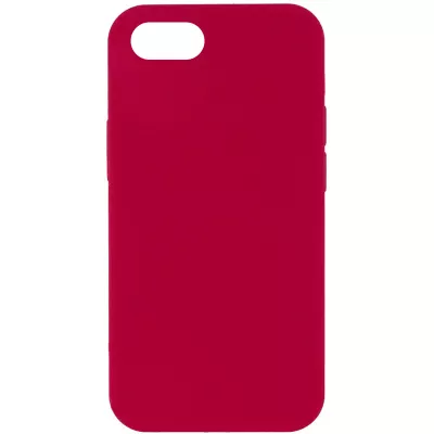 Чохол Silicone Case Full Protective (AA) NO LOGO для Apple iPhone SE (2020) Червоний / Rose Red